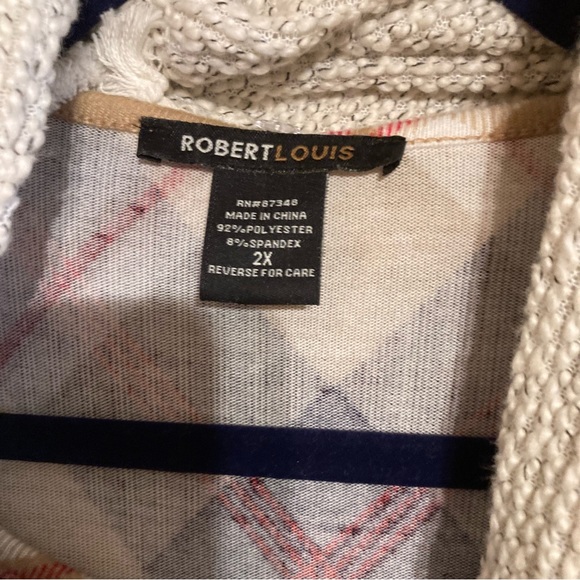 Robert Louis plaid tunic dress with attached but removable scarf - Picture 2 of 5